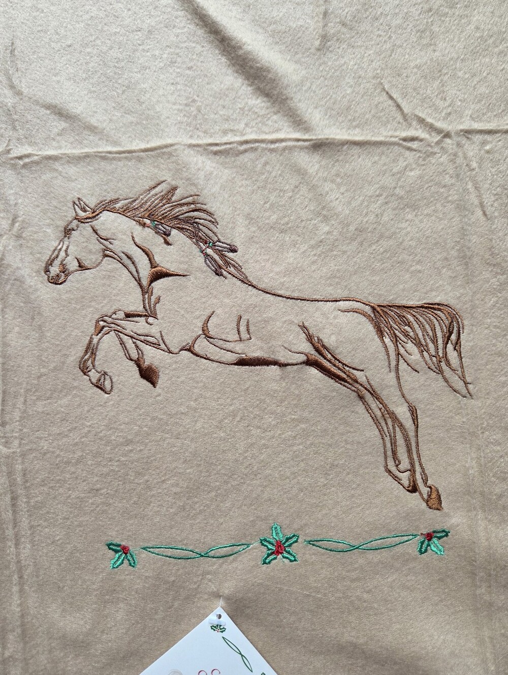 2014 Billy Mills 50th Gold Anniversary Commemorative Christmas Blanket